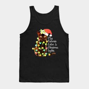 my favorite color is christmas lights Tank Top